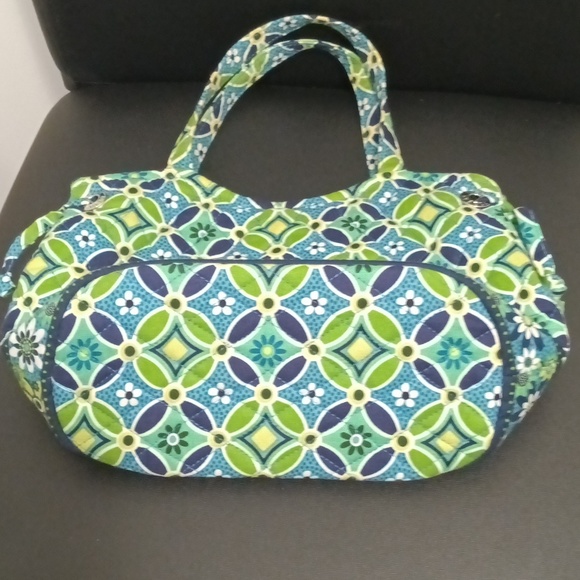 Vera Bradley mini Green/Blue Floral - Picture 3 of 4